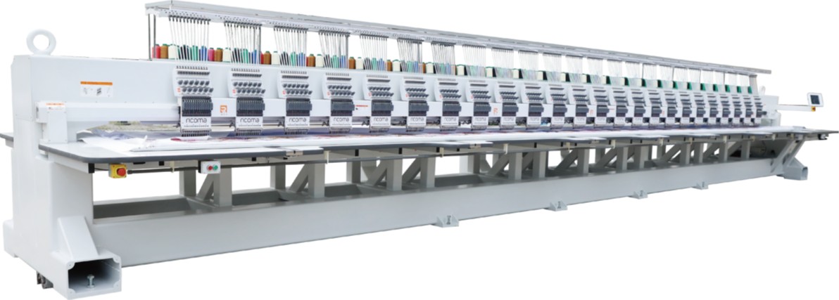 ricoma multi head flat bed embroidery machines for apparel and garment industry, For purchase contact us at BedTex India Solutions in New Delhi.